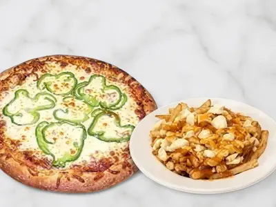 Combo B — Pizza Medium 12" + medium poutine